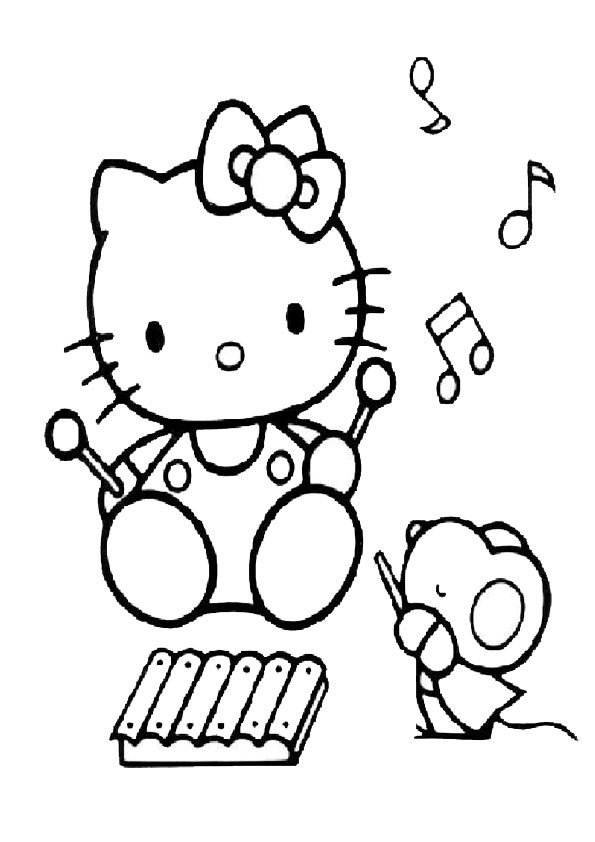 gangsta hello kitty coloring pages - photo #31