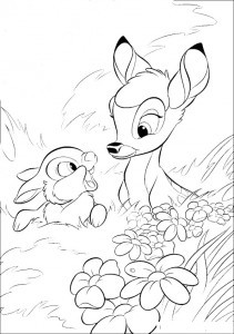 Malvorlagen bambi 1