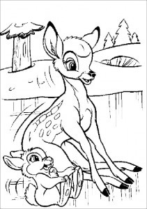 Malvorlagen Bambi 7