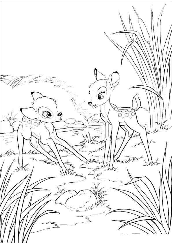 Malvorlagen Bambi 8