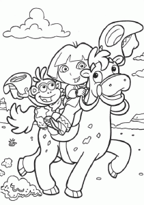 Malvorlagen-Ausmalbilder-Dora explorer-32