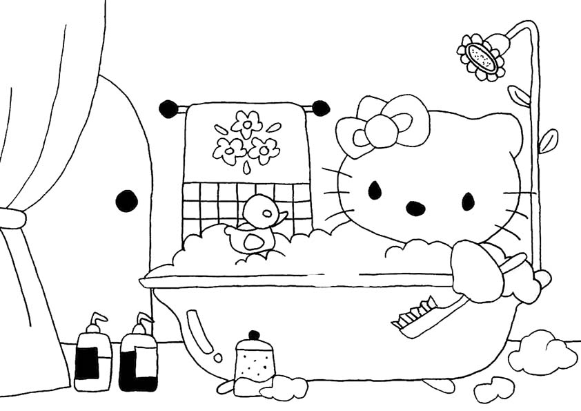 Malvorlagen-Ausmalbilder, Hello Kitty-39