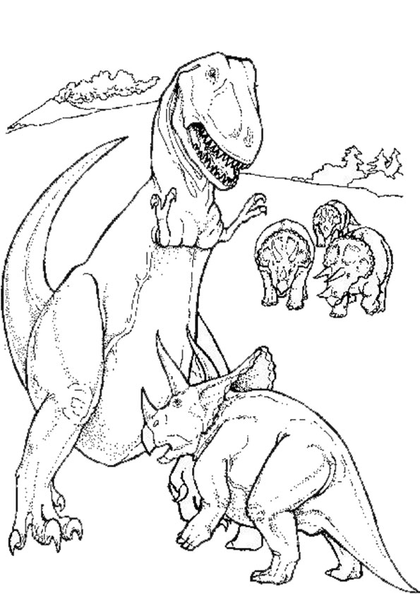  Malvorlagen Dinosaurier 1