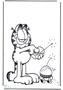 Malvorlagen Garfield-7