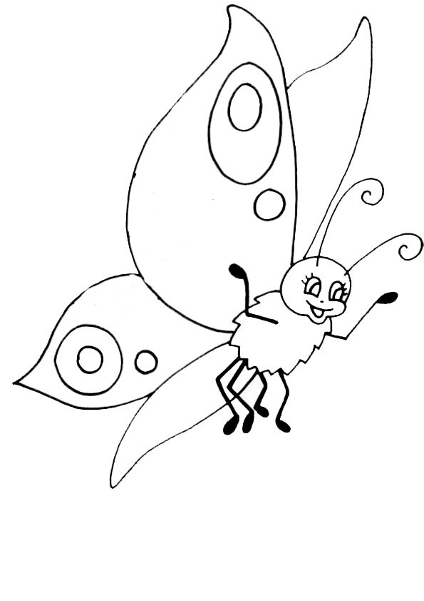 Malvorlagen-Schmetterling  12