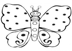 Malvorlagen-Schmetterling 2