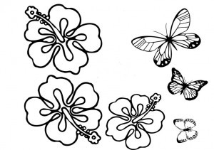Malvorlagen-Schmetterling 4