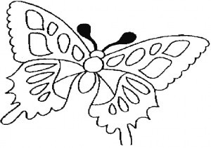 Malvorlagen-Schmetterling 5