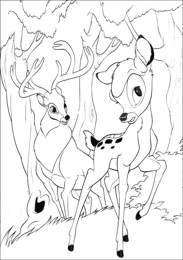 Malvorlagen-Bambi-13