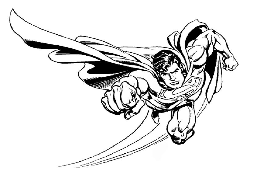 malvorlagen superman -10